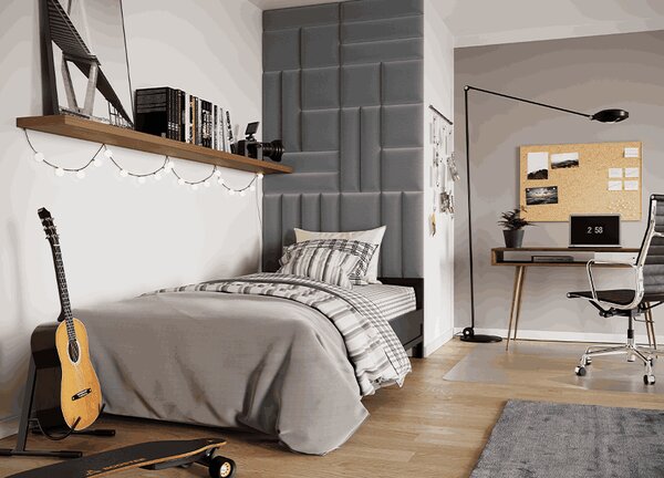 Kárpitozott falipanel QUADRATTA 40x40 cm - több színben Szín: Kék