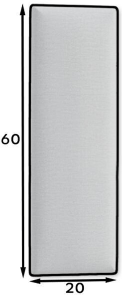 Kárpitozott falipanel QUADRATTA 20x60 cm - több színben Szín: Rózsaszín