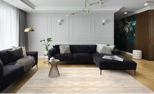Krémszínű gyapjú szőnyeg 200x300 cm Colette – Agnella