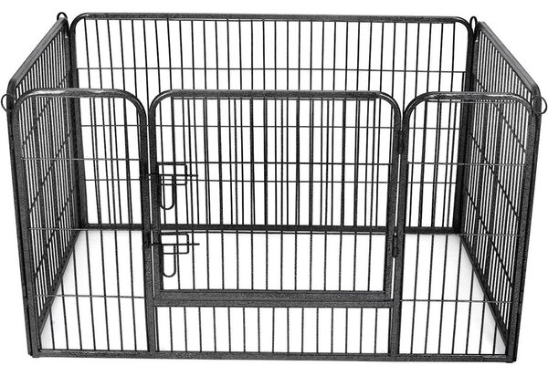 Kutya kennel, kutyaketrec 122 x 80 x 70 cm szürke