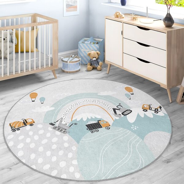 Mosható gyerek szőnyeg ø120 cm Snowy Hills – Mila Home
