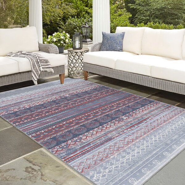 Lila-szürke mosható szőnyeg 80x150 cm Vintage Stripe – Mila Home