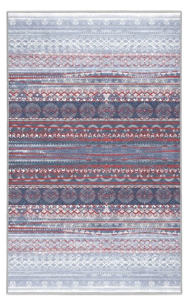 Lila-szürke mosható szőnyeg 80x150 cm Vintage Stripe – Mila Home
