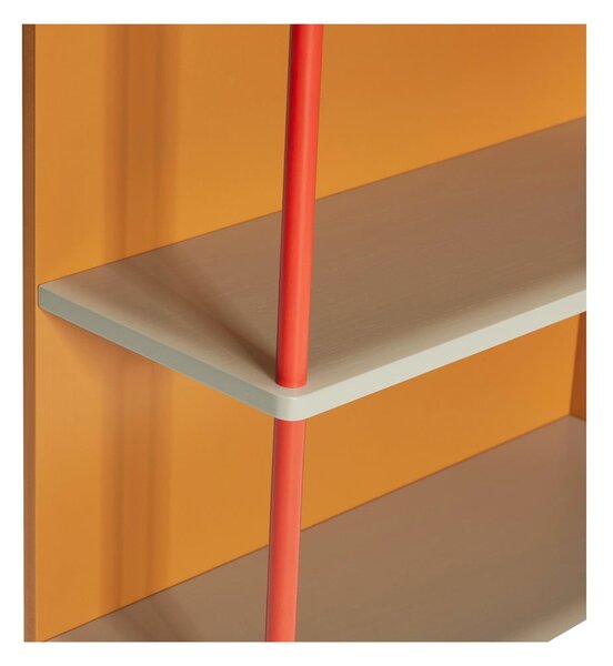 Narancssárga kőrisfa fali könyvespolc 60x109 cm Apollo – Hübsch