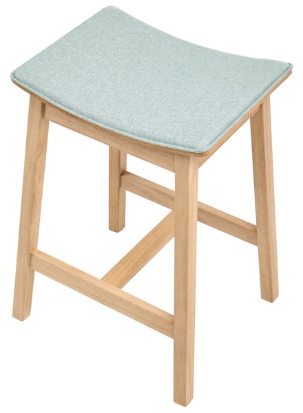Bárszék kétdarabos szettben DIXON Keményfa Világosbarna/ Menta