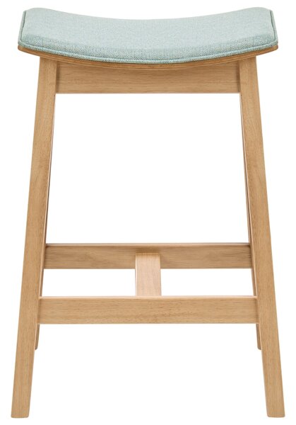 Bárszék kétdarabos szettben DIXON Keményfa Világosbarna/ Menta