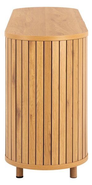 Natúr színű komód tölgyfa dekorral 160x80x45 cm Colima – Actona