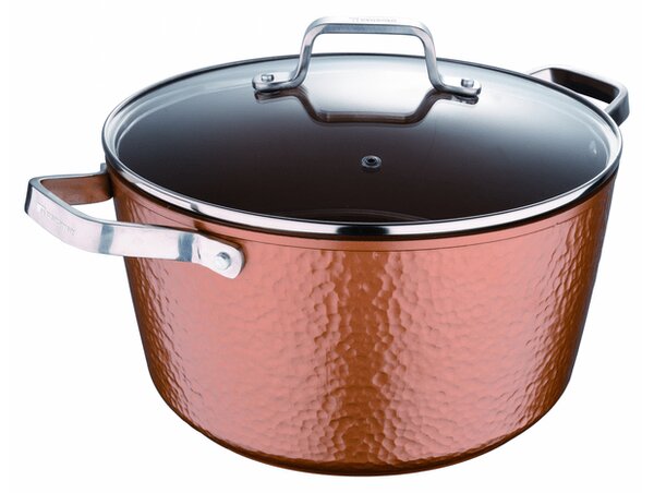 Bergner BG-34529-BK-KF Lábos fedővel, 28 cm