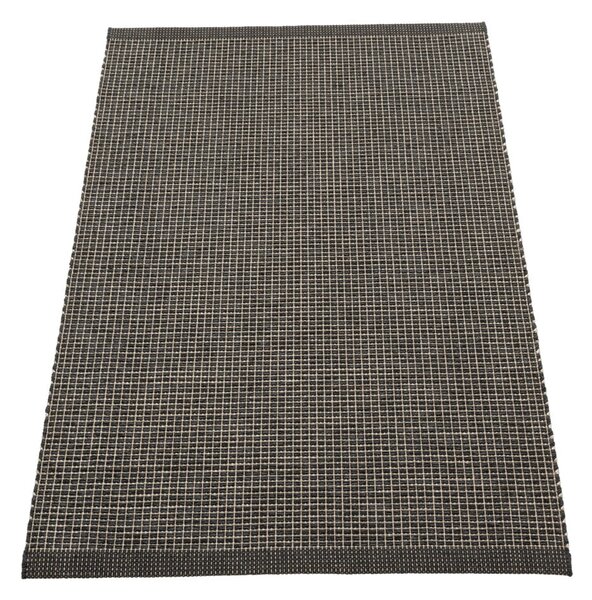 Antracitszürke kültéri-beltéri szőnyeg 70x120 cm Emm Black Linen – Pappelina