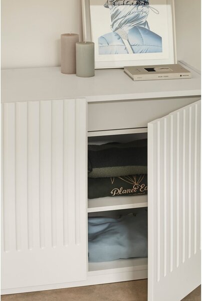 Fehér alacsony komód 100x70 cm Doric – Teulat