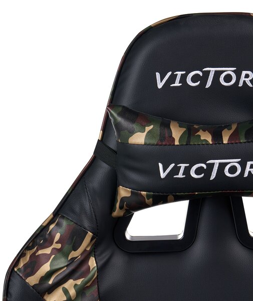 Gamer szék VICTORY Műbőr Sötétszürke
