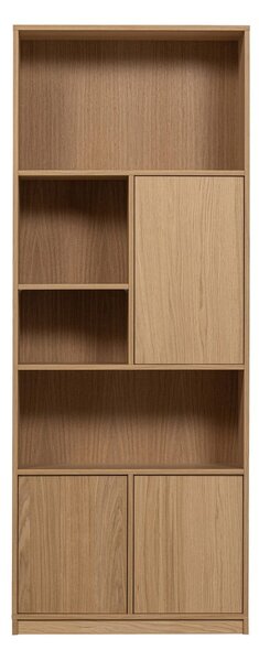 Natúr színű moduláris könyvespolc tölgyfa dekorral 77x199 cm Modulair – vtwonen