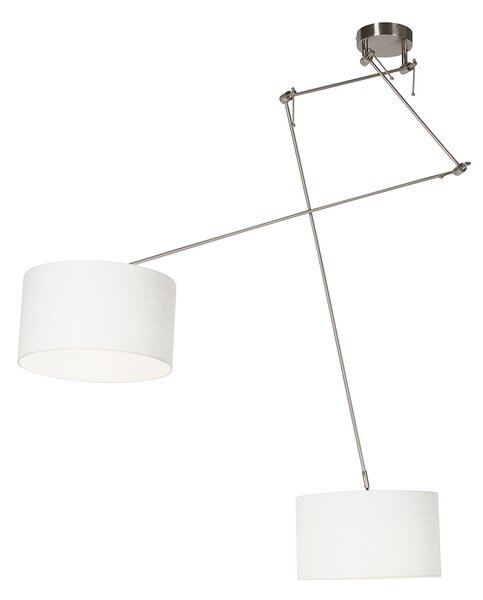 Okos függőlámpa acélból árnyékolóval 35 cm fehér, 2 db Wifi A60 - Blitz