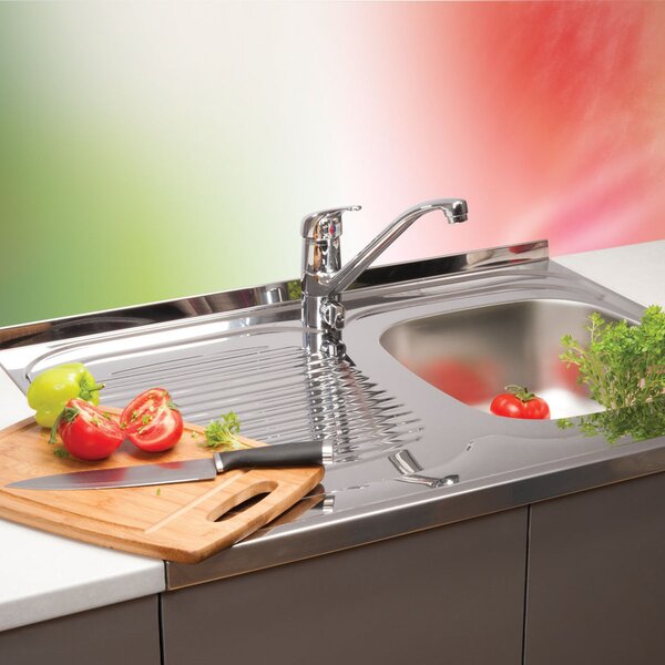 Metalac Standard L Csepegtetőtálcás Inox Mosogató
