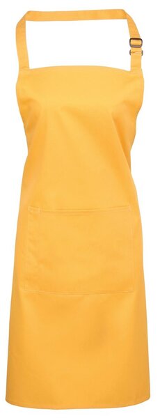 Premier Workwear Kantáros konyhai kötény zsebbel - Aranysárga