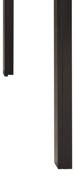 Étkezőasztal LAVOS Fekete 120 cm 80 cm Edzett üveg