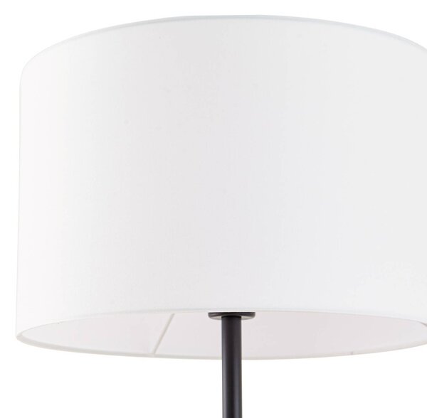 Lindby Aovan álló lámpa, fekete, polc, USB-csatlakozó, Fekete, Nappali / Étkező, fém, Modern