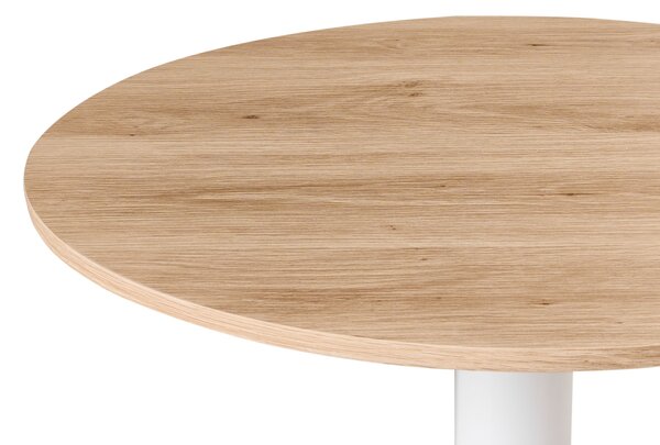 Bárasztal MORELLA Világosbarna/fehér 60 cm 60 cm