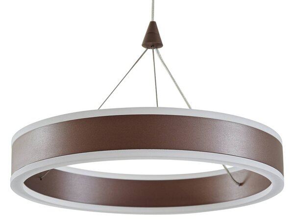 Lucande LED lógó világítás Kolo, 86 cm, 2 izzós, barna, dimmelhető, dimmelhető, Barna / rozsda, Nappali / Étkező, Műanyag, Modern