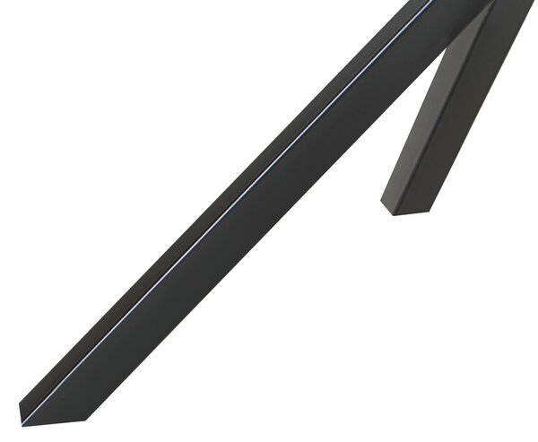 Étkezőasztal MESTON Fekete 120 cm 120 cm Edzett üveg