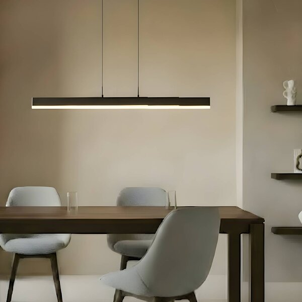Lucande LED lógó világítás Torven, fekete, CCT, kihúzható, dimmelhető, Fekete, Nappali / Étkező, fém, Modern
