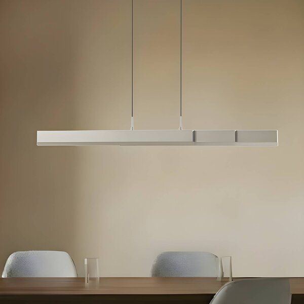 Lucande LED lógó világítás Torven, alumínium, CCT, kihúzható, dimmelhető, Alu / szürke / cink, Nappali / Étkező, fém, Modern