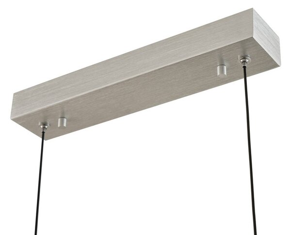 Lucande LED lógó világítás Torven, alumínium, CCT, kihúzható, dimmelhető, Alu / szürke / cink, Nappali / Étkező, fém, Modern