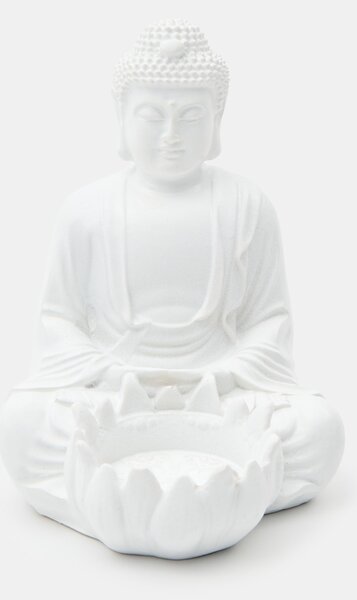 Sinsay - Tealight gyertyatartó Buddha-figurával - fehér