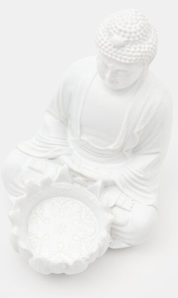 Sinsay - Tealight gyertyatartó Buddha-figurával - fehér