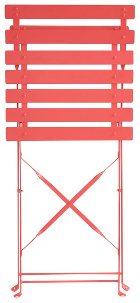 Kerti étkezőgarnitúra 4 személyes FIORI Piros Fém