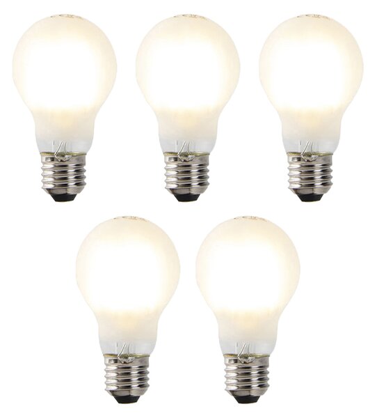 5 db-os készlet E27 szabályozható LED izzó A60 matt 7W 806lm 2700K