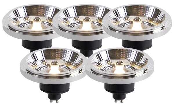 5 db GU10 szabályozható LED izzó készlet AR111 11W 810lm 2700K