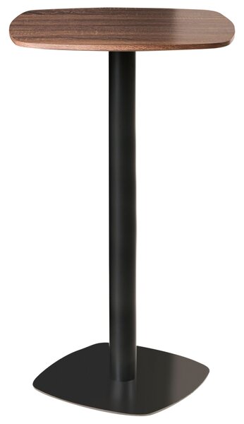 Bárasztal MORELLA Fekete/sötétbarna 60 cm 60 cm
