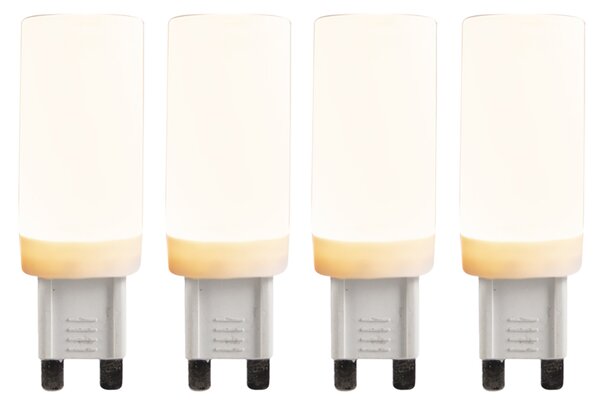 4 db G9 3 fokozatban szabályozható LED izzó készlet 4,5W 500lm 2700K
