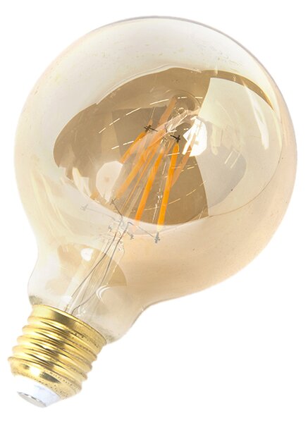 5 db E27-es szabályozható LED izzó G95 arany 5W 380lm 2200K készlet