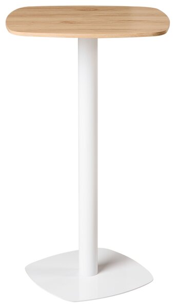 Bárasztal MORELLA Világosbarna/fehér 60 cm 60 cm