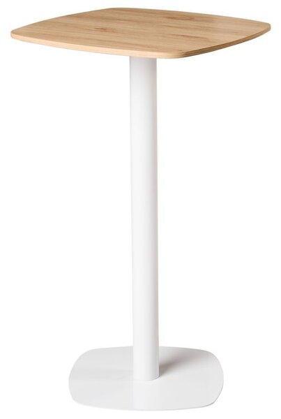 Bárasztal MORELLA Világosbarna/fehér 60 cm 60 cm