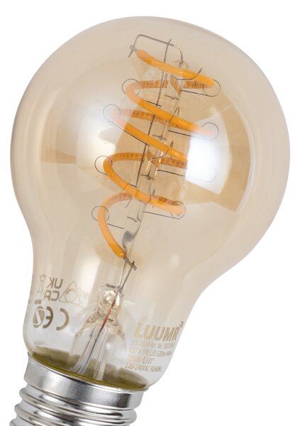 5 darabos intelligens E27 dimmelhető LED izzókészlet A60 borostyánsárga 4,9W 320 lm 2500K Zigbee