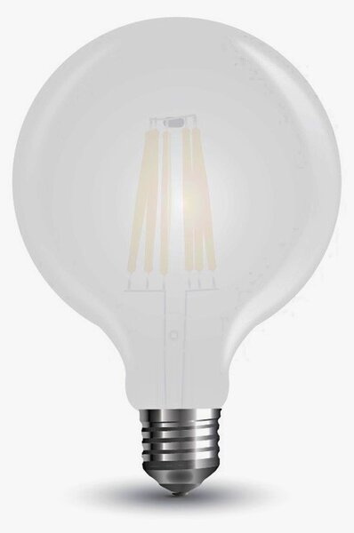 E27 opál LED filament izzó G95 7W