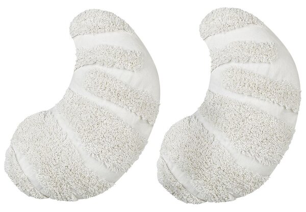 2 db díszpárna SNOWDROP Pamut 40 x 25 cm Fehér