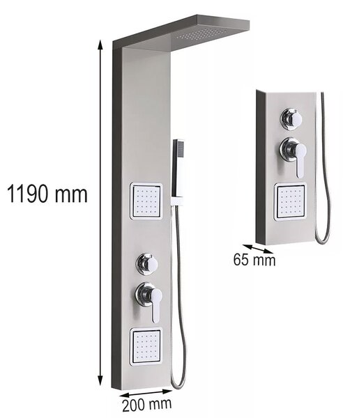 Merino hidromasszázs zuhanypanel