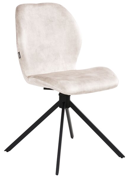 Étkezőszék négydarabos szettben MORRISON Bársony Világosbézs