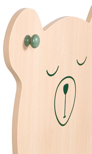Polcrendszer ELWOOD 108 cm Világosbarna/ Zöld