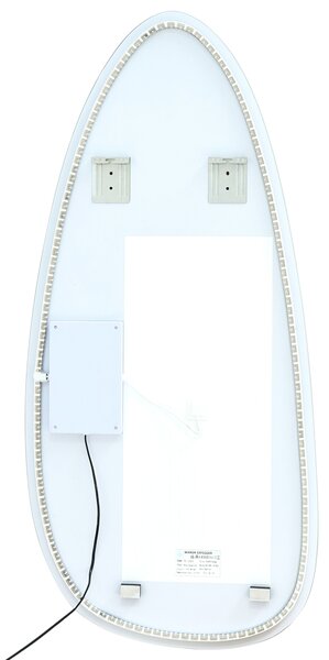LED fürdőszobai tükör ROYER 60 cm 130 cm Ezüst