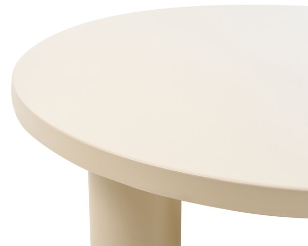 Kerti dohányzóasztal VIPITENO 80 cm 80 cm Fém Bézs