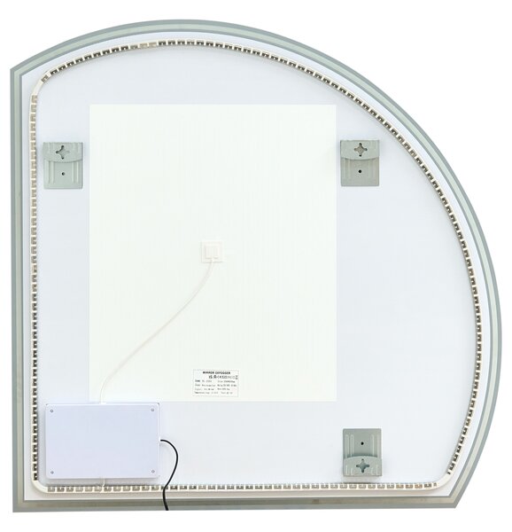 LED fürdőszobai tükör OZENAY 100 cm 100 cm Ezüst