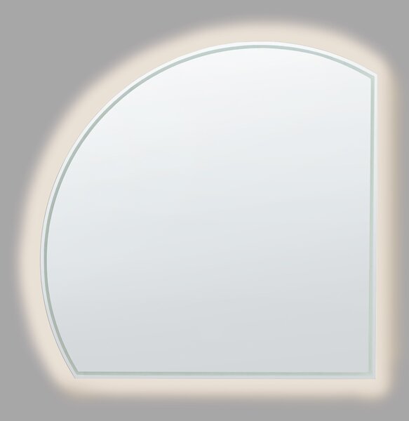 LED fürdőszobai tükör OZENAY 100 cm 100 cm Ezüst