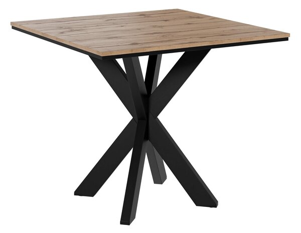Asztal Goodyear 137, 74x90cm, Wotan tölgy, Fekete