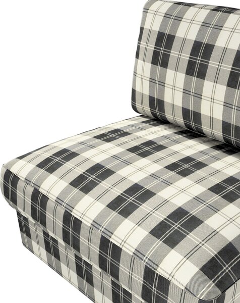 Kivik 1 sz. nem nyitható fotelhez huzat termék színe fekete szövet fonott, mintás