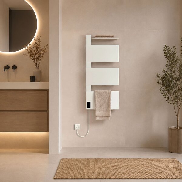 Mereo, Mereo Elektromos törölközőszárító, 3 modulos, fehér, MER-MT82W